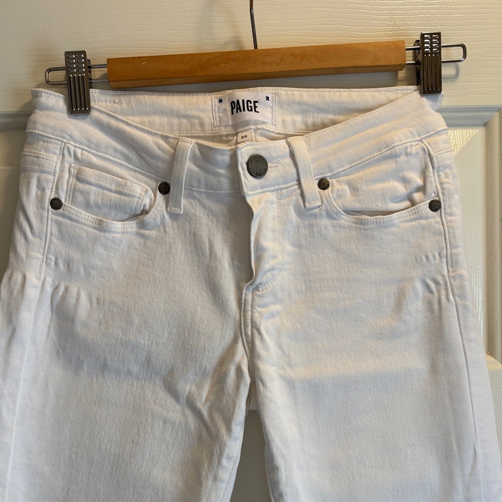 PAIGE Women's Bright White Skinny Jeans
